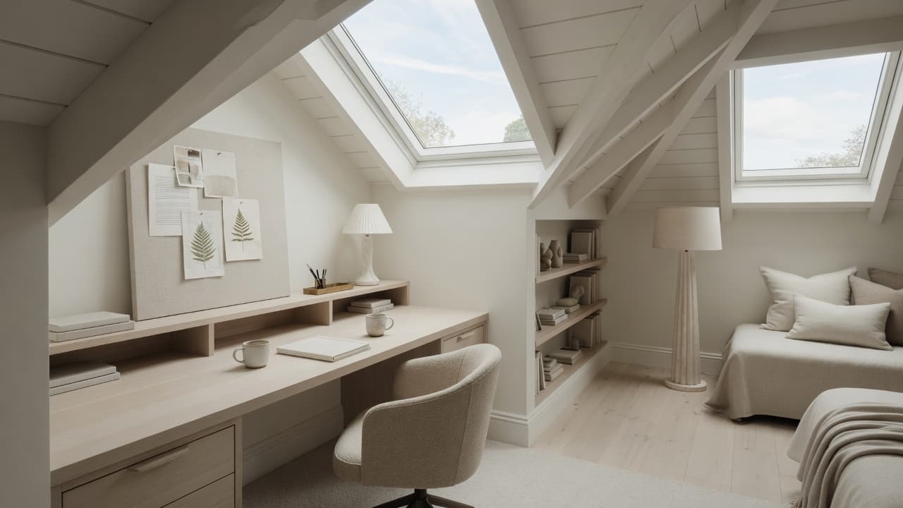 Home office / creative studio — luxury home transformation inspiration by Vantage Construction