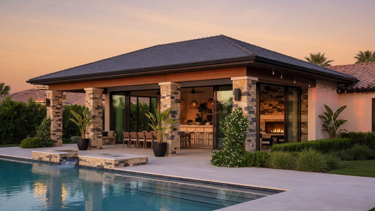 Pool house accessory building cost estimator