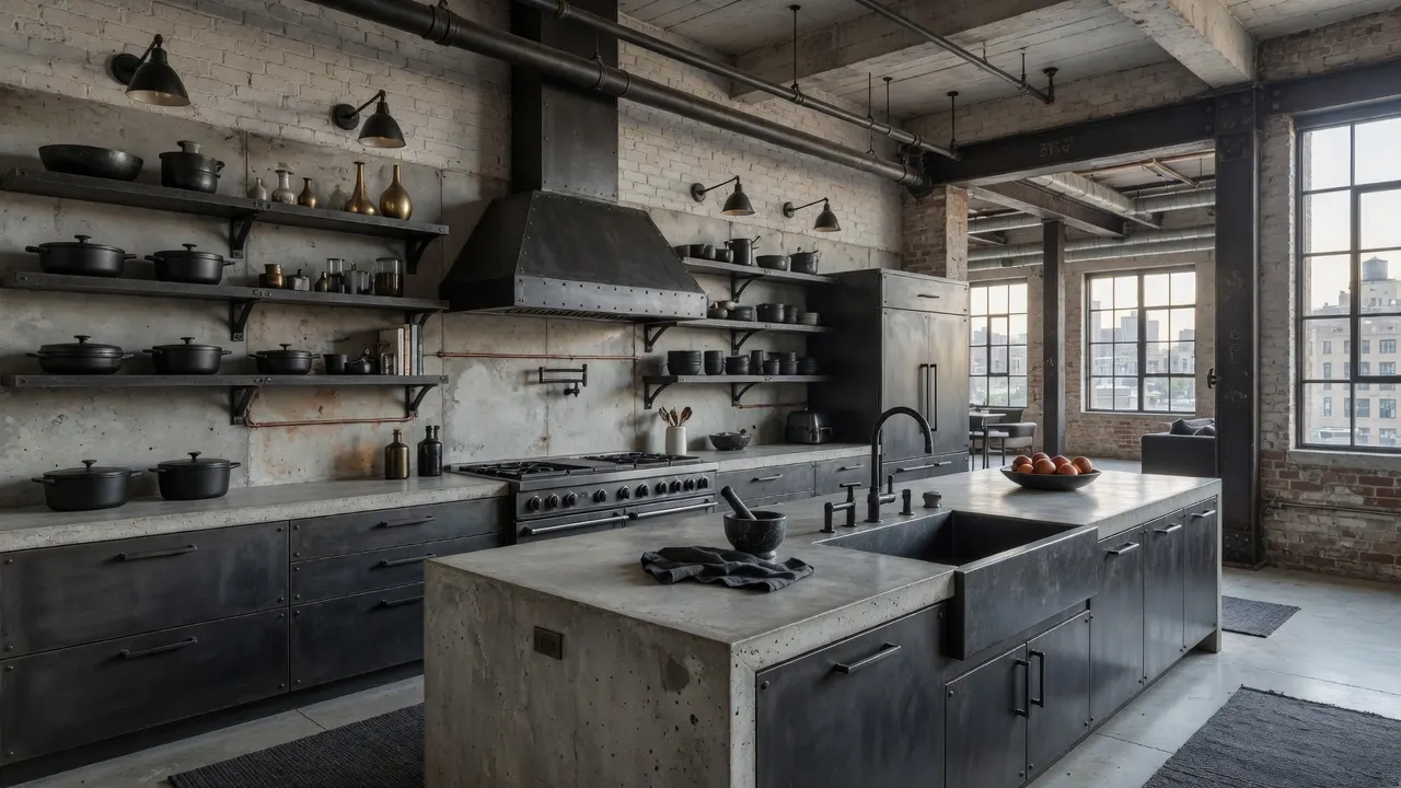 Luxury kitchen remodel with island and refined finishes