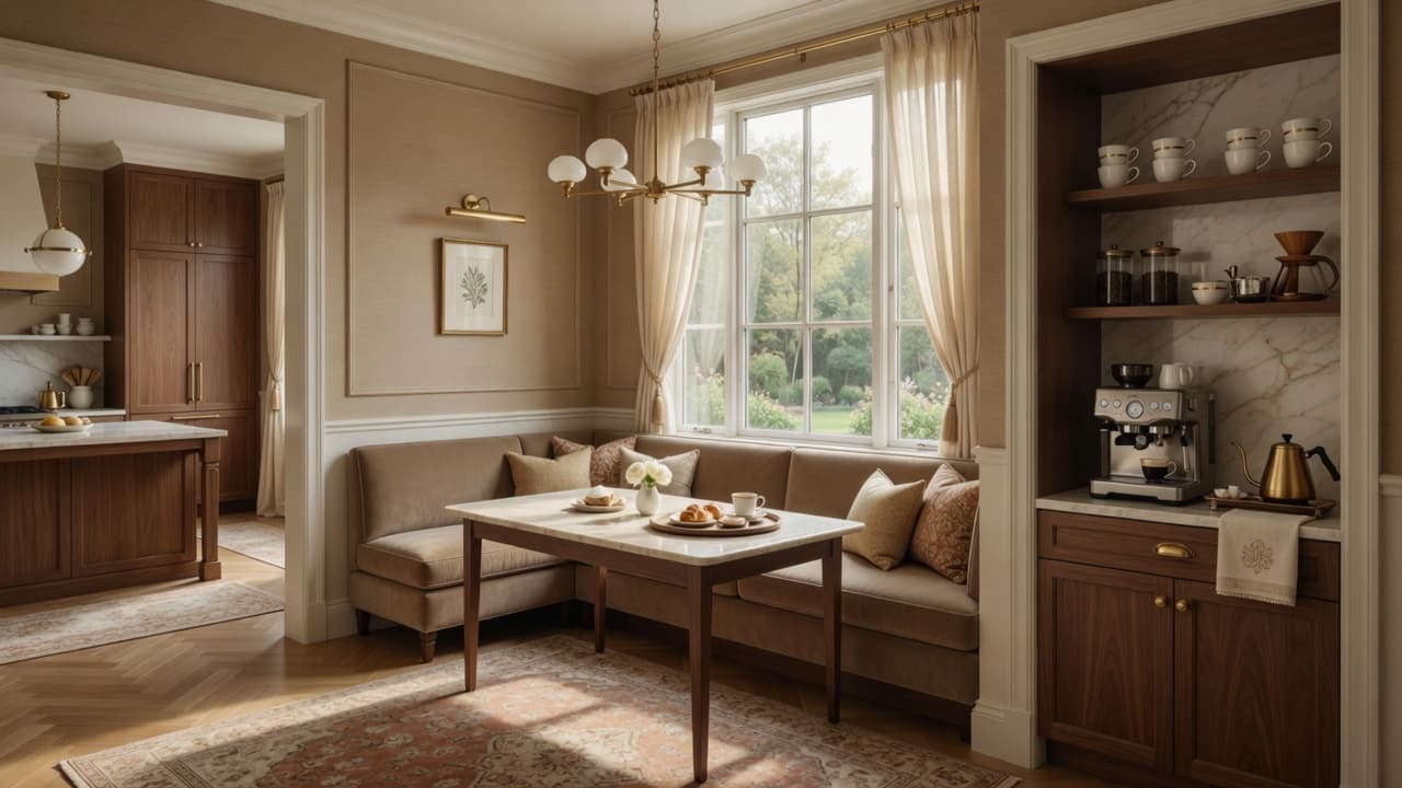Breakfast & morning rooms — luxury home transformation inspiration by Vantage Construction