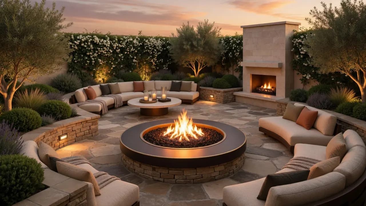 Fire & conversation — luxury home transformation inspiration by Vantage Construction