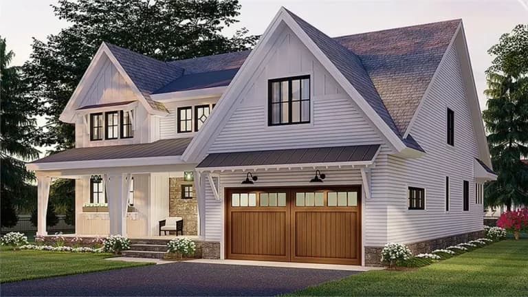 Design view 4 of The Lakeside Loft, a 2,992 sq ft Barndominium custom home design available through Vantage Construction
