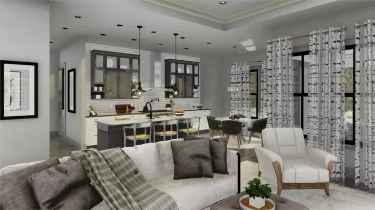 Design view 3 of The Magnolia Retreat, a 2,192 sq ft Farmhouse custom home design available through Vantage Construction