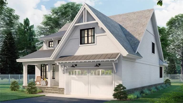 Design view 3 of The Emerald Cottage, a 2,889 sq ft Cottage Farmhouse custom home design available through Vantage Construction