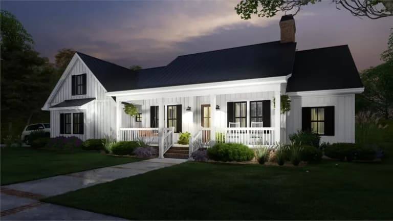 Design view 2 of The Magnolia Retreat, a 2,192 sq ft Farmhouse custom home design available through Vantage Construction