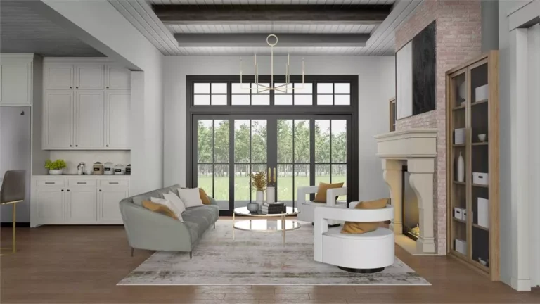 Design view 3 of The Grand Vista, a 2,570 sq ft Modern Farmhouse custom home design available through Vantage Construction