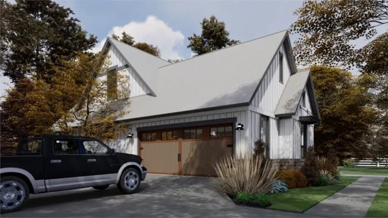 Design view 2 of The Silo House, a 2,425 sq ft Modern Farmhouse custom home design available through Vantage Construction
