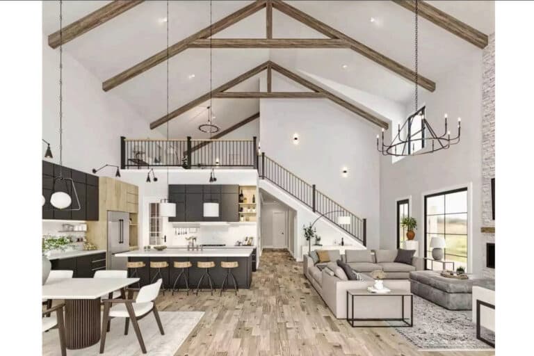 Front elevation of The Alderwood (Cypress Hollow Barndominium), a 2,577 sq ft Barndominium custom home design available through Vantage Construction