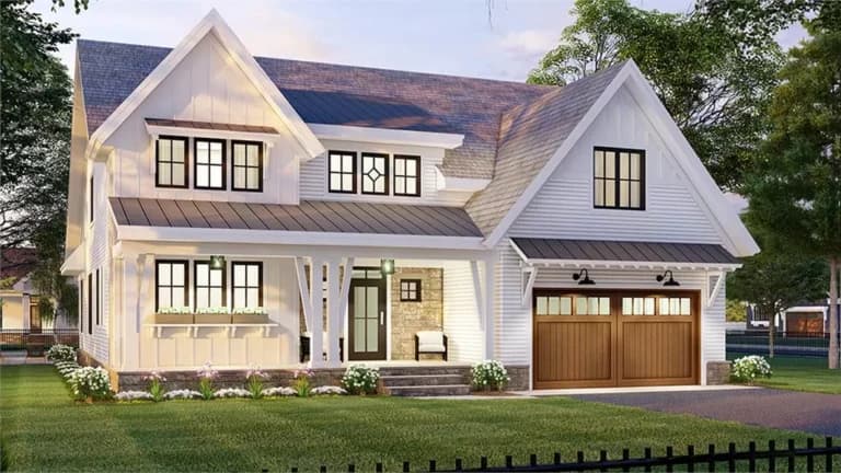 Design view 3 of The Lakeside Loft, a 2,992 sq ft Barndominium custom home design available through Vantage Construction