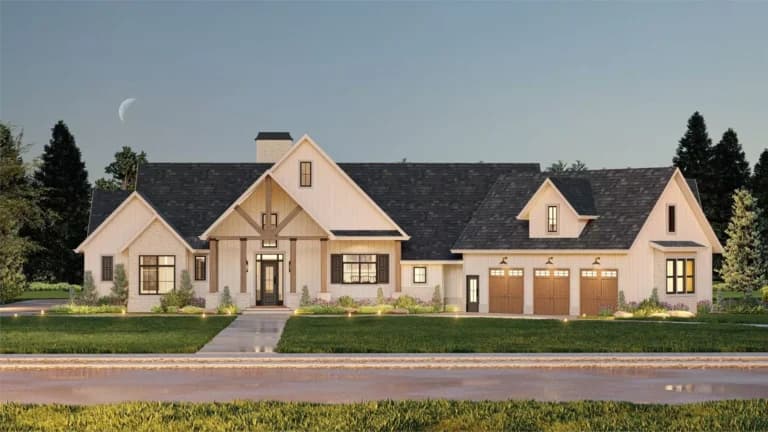 Design view 5 of The Willow Ridge Farmhouse, a 3,146 sq ft Modern Farmhouse custom home design available through Vantage Construction