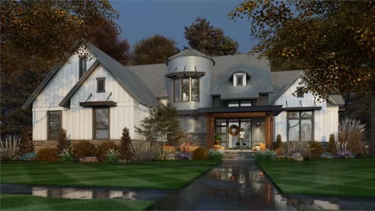 Design view 5 of The Silo House, a 2,425 sq ft Modern Farmhouse custom home design available through Vantage Construction