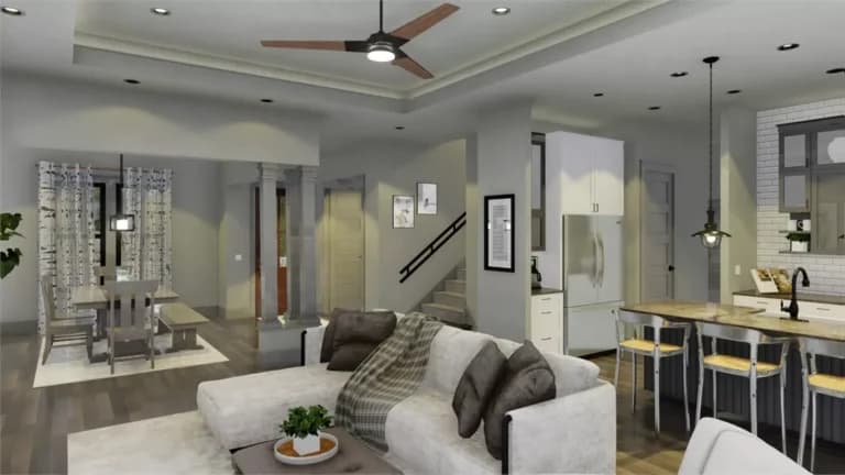 Design view 4 of The Magnolia Retreat, a 2,192 sq ft Farmhouse custom home design available through Vantage Construction
