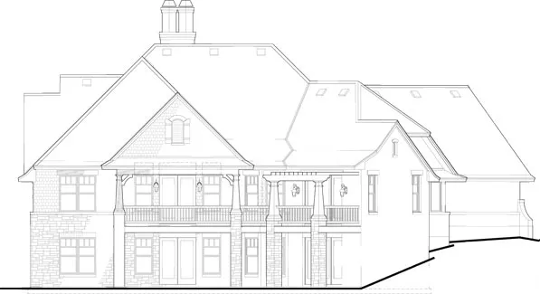 Front elevation of The Laurelwood, a 2,482 sq ft Modern Farmhouse custom home design available through Vantage Construction