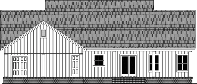 Design view 3 of The Willow Haven, a 1,800 sq ft Modern Farmhouse custom home design available through Vantage Construction