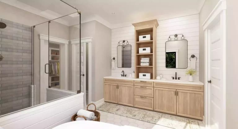 Design view 4 of The Meadowbrook Estate, a 2,841 sq ft Modern Farmhouse custom home design available through Vantage Construction