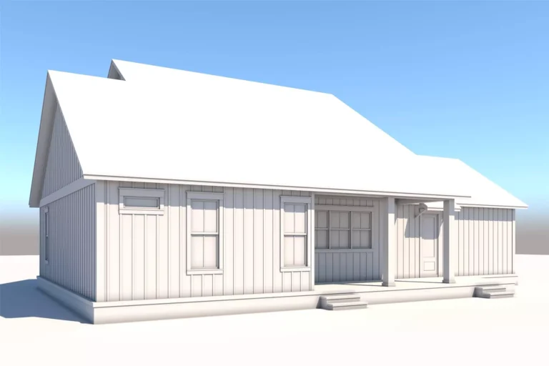 Design view 3 of The Cypress Hollow Farmhouse, a 1,479 sq ft Modern Farmhouse custom home design available through Vantage Construction