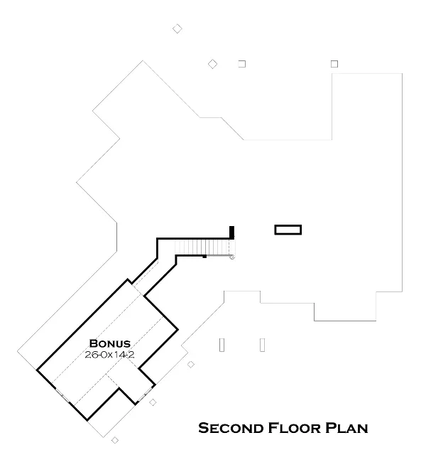Design view 3 of The Laurelwood, a 2,482 sq ft Modern Farmhouse custom home design available through Vantage Construction