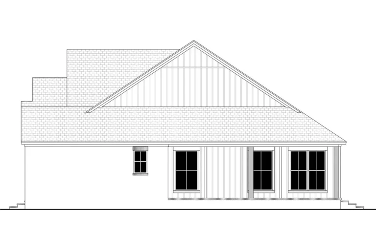 Design view 4 of The Fairview Ranch, a 2,407 sq ft Modern Farmhouse custom home design available through Vantage Construction