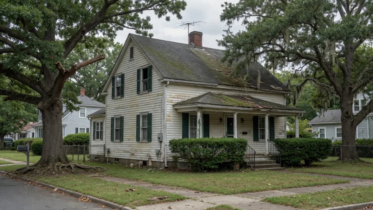 Tired cape / colonial — before