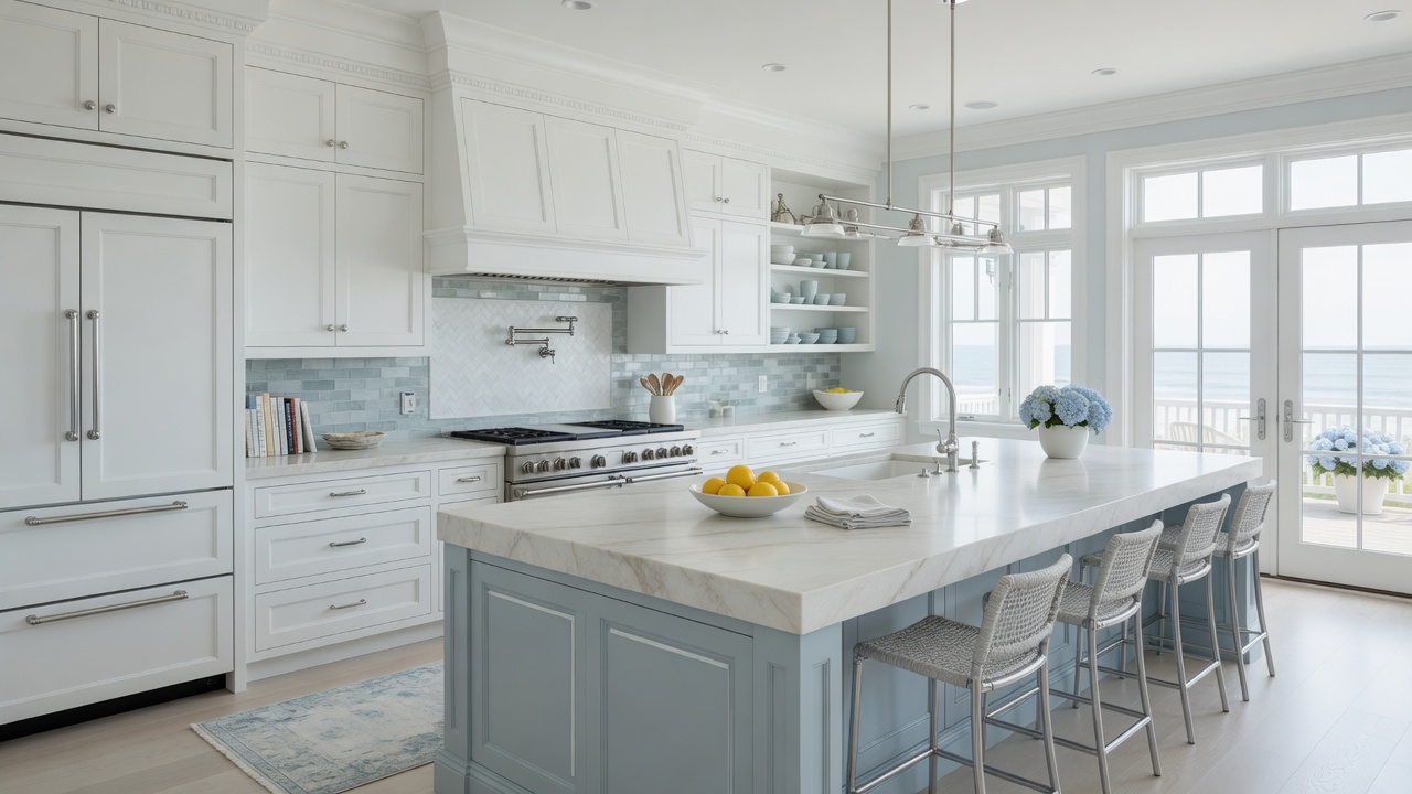 Coastal / Hamptons luxury kitchen inspiration