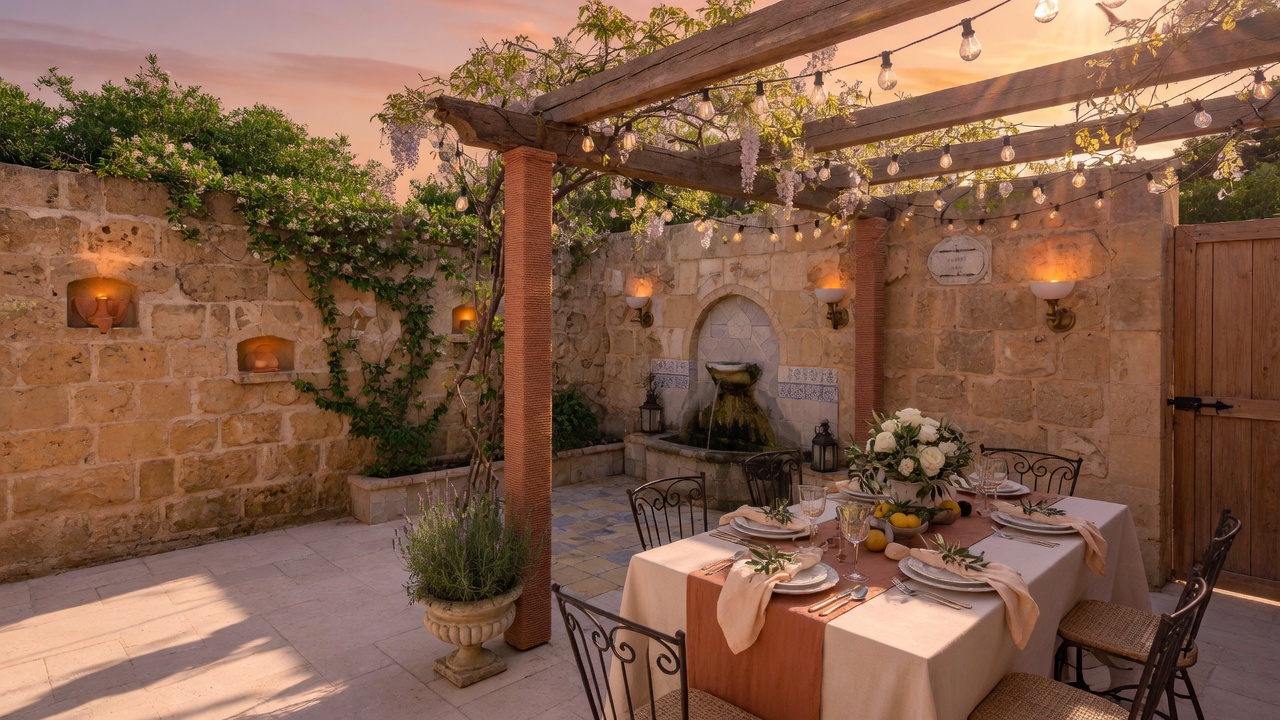 Intimate Courtyard / Dining