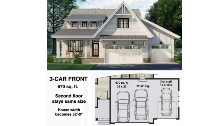 Design view 4 of The Emerald Cottage, a 2,889 sq ft Cottage Farmhouse custom home design available through Vantage Construction