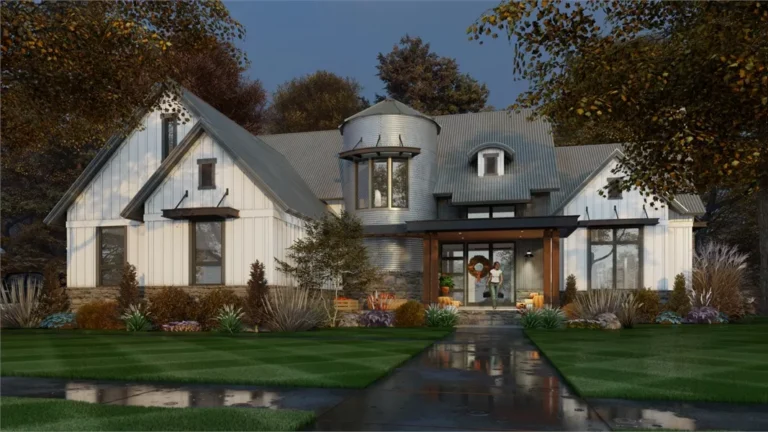 Design view 5 of The Silo House, a 2,425 sq ft Modern Farmhouse custom home design available through Vantage Construction