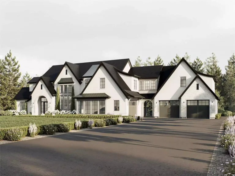 Design view 2 of The Grand Alpine, a 4,954 sq ft Modern Farmhouse custom home design available through Vantage Construction